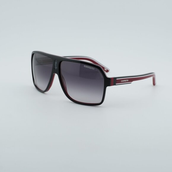 CARRERA 27 0XAV 9O Sunglasses Black/Red Aviator Frame Grey Lenses